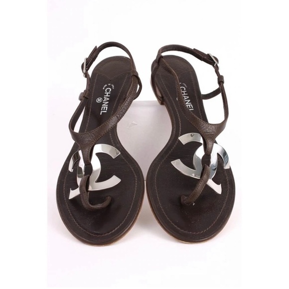 CHANEL large cc logo Entre doigts sandal - Picture 3 of 9